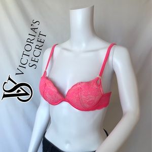Pink VictoriaSecret Sexy Little Things Push-up Bra